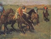 Edgar Degas Before the race oil on canvas